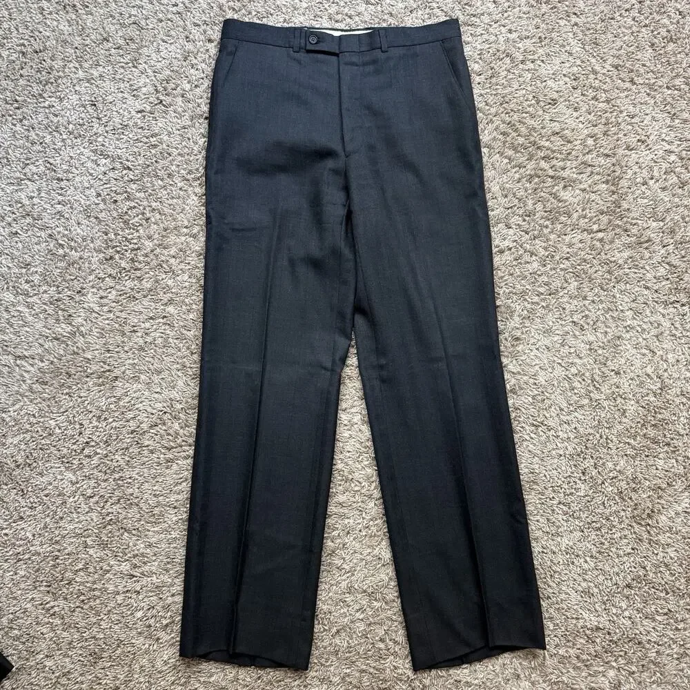 Vintage Calvin Klein Dark Grey Wool Suit Union Made USA Men’s Size 39R / 30x30